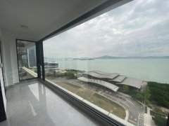 广州南沙南沙港来电即看我有钥匙 中交蓝色海湾全新落地玻璃 无遮挡海景出租房源真实图片