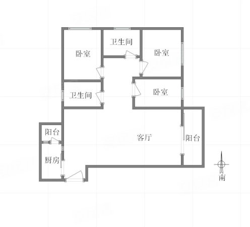 保利爱尚里尚佳尚美3室2厅2卫98.9㎡南北104万