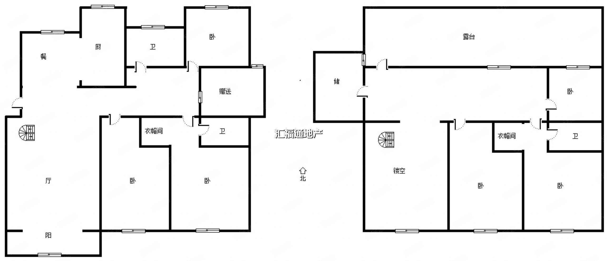 香邑溪谷玫瑰园5室3厅3卫206㎡南北185万