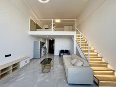 佛山南海金融高新区京华广场豪装公寓，金融高新区地铁站，全屋定制轻奢风，配置齐全出租房源真实图片