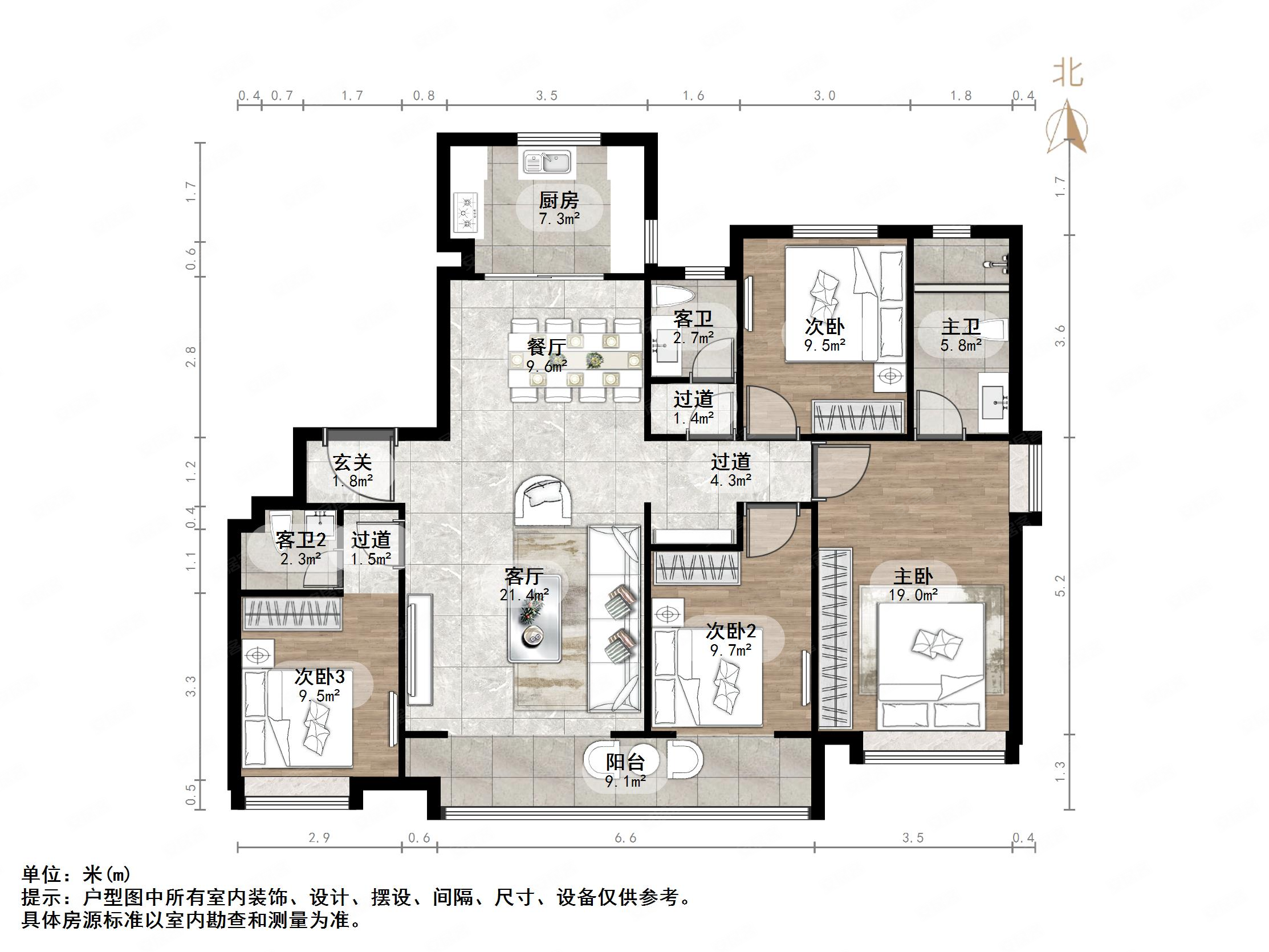 保利天禧户型图图片