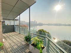 武汉沌口开发区金色港湾全武汉别墅出租一线湖景前后院子带车位商务接待會所办工带猛火灶出租房源真实图片