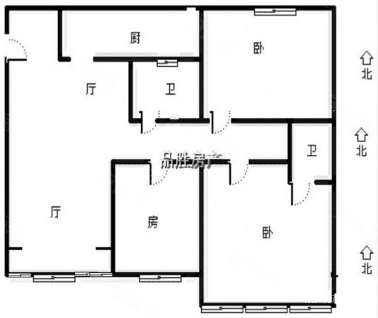 凤城六路 旭景兴园 三室南北通透 可按揭新小区 带幼儿园