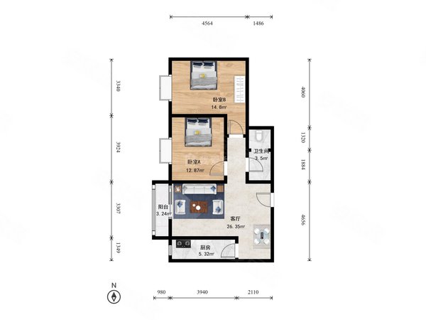 北京丰台岳各庄西府景园青塔 西四环 岳各庄 西府景园 2室1厅 交通