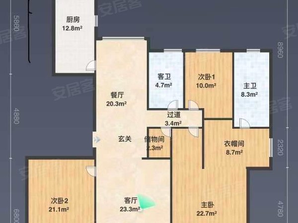 包头青山一宫环岛正翔国际丽江苑正翔国际大平层 豪华装修 领包入住 全天采光出租房源真实图片