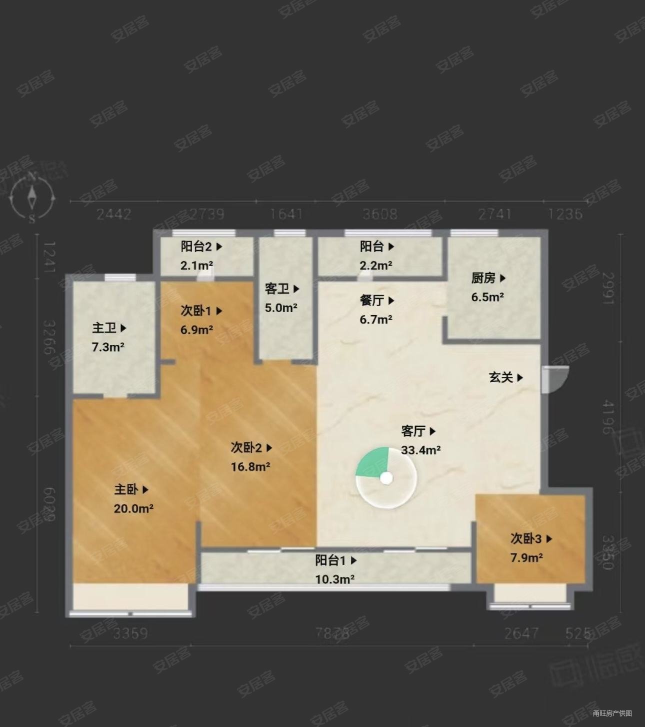 出售海曙区4室2厅毛坯南北,雅戈尔江上二手房,440万,4室2厅,2卫,140.