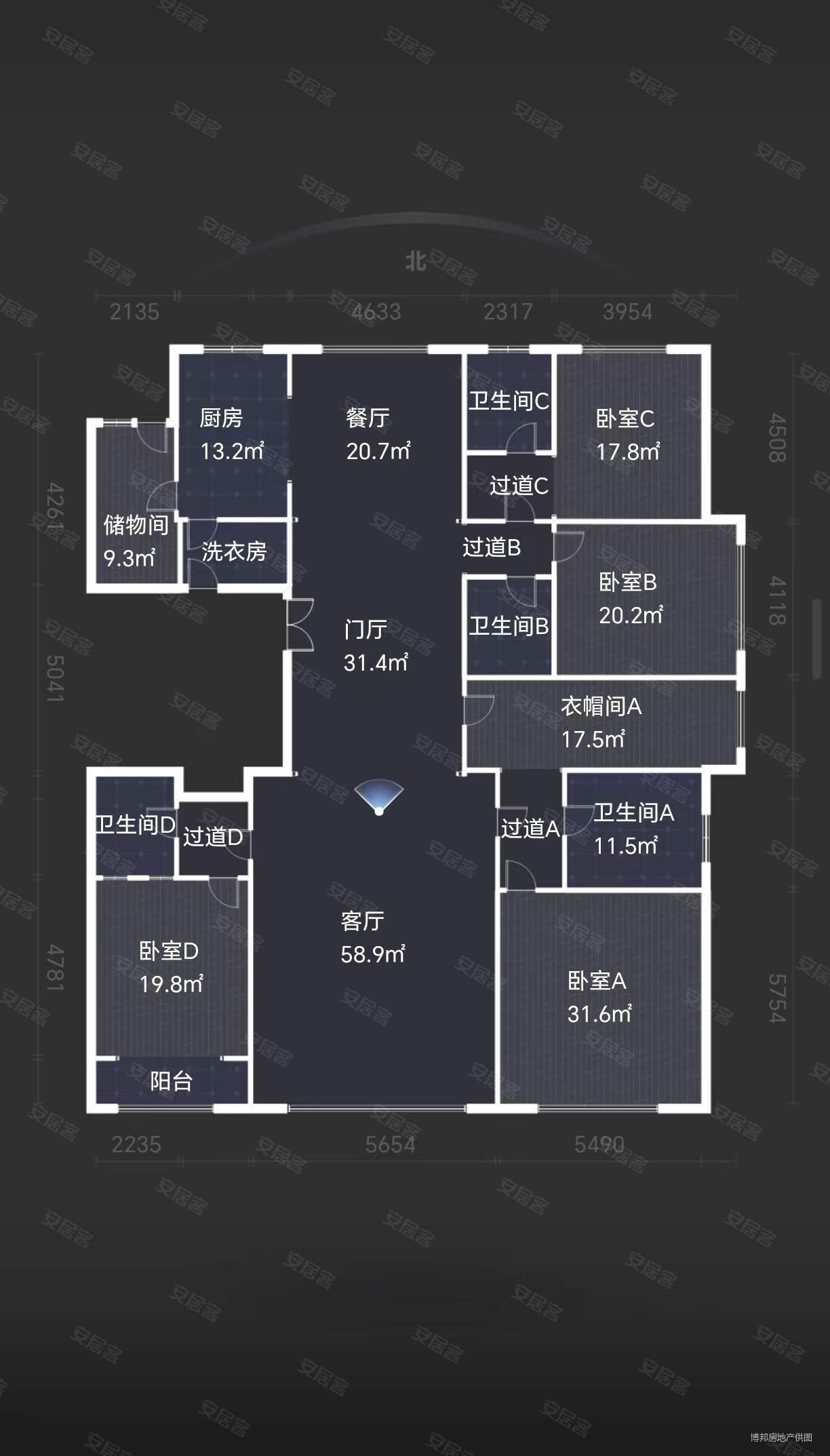 阳光东尚香樟园4室2厅4卫379.26㎡南北880万