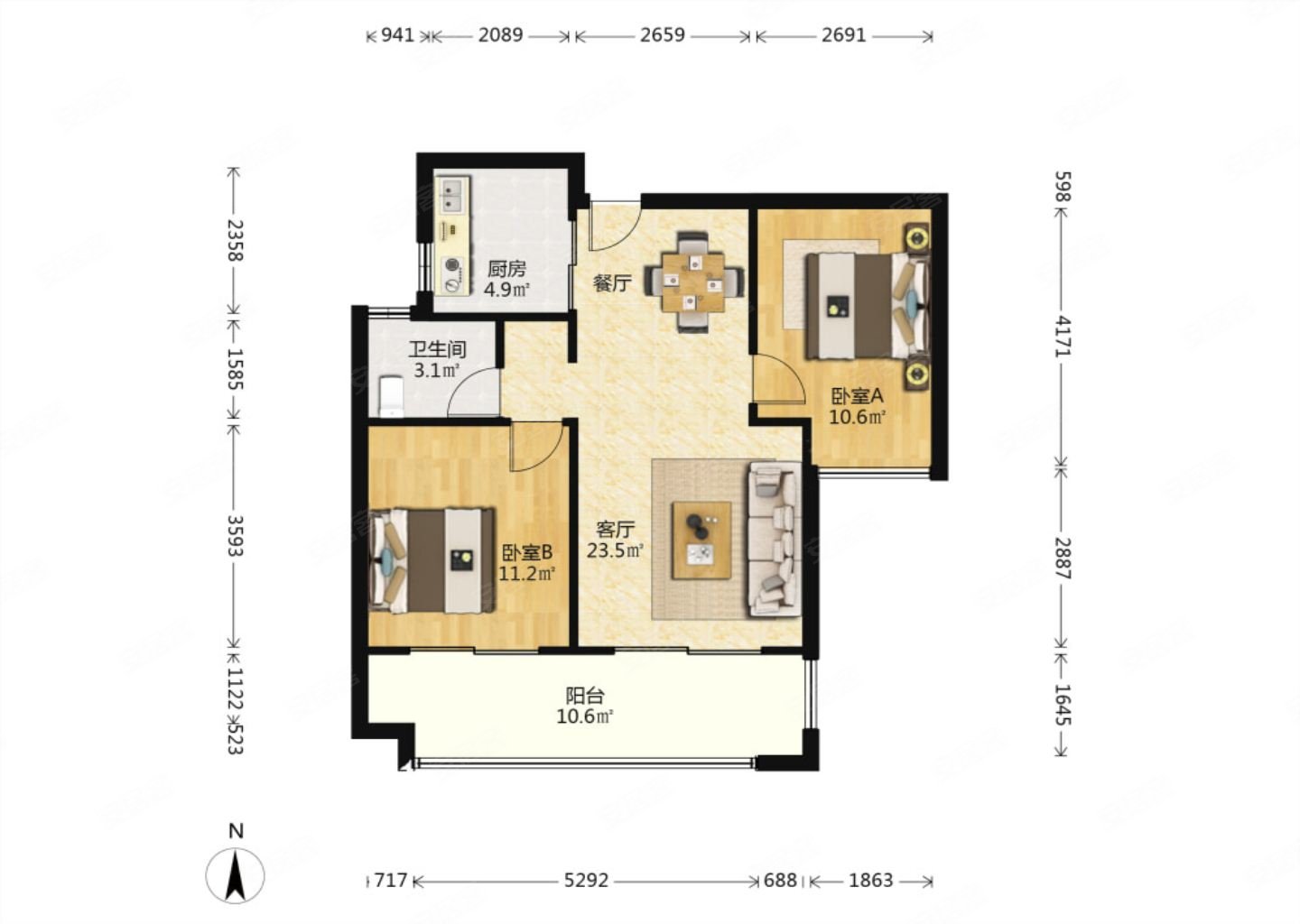 绿地与湖五期5号线地铁口大落地窗全明户型业主诚心出售