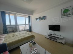 乳山银滩长江路电梯高层看海 宫家庄市场 温馨一居室 空调宽带 拎包入住出租房源真实图片