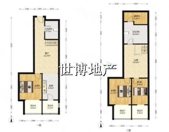 君临大厦3室2厅2卫180㎡南220万