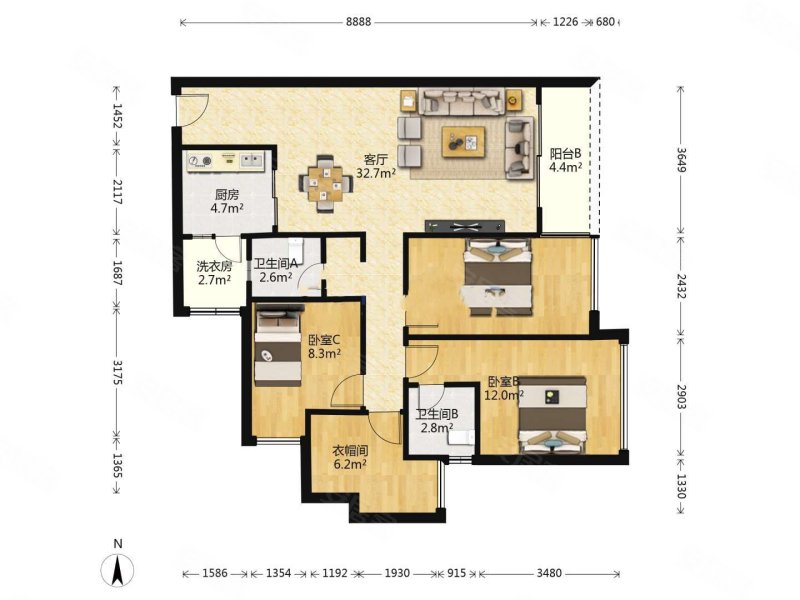 汇龙湾小区 中间好楼层 装修好 楼龄新 南向采光好 满五
