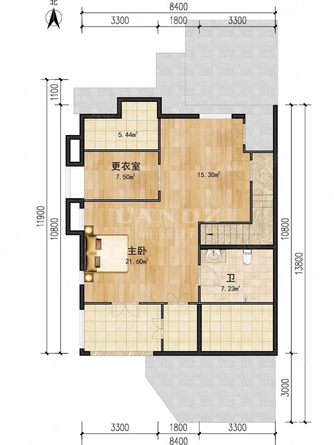 长岛澜桥北入户南客厅房子带地源热泵南落地窗