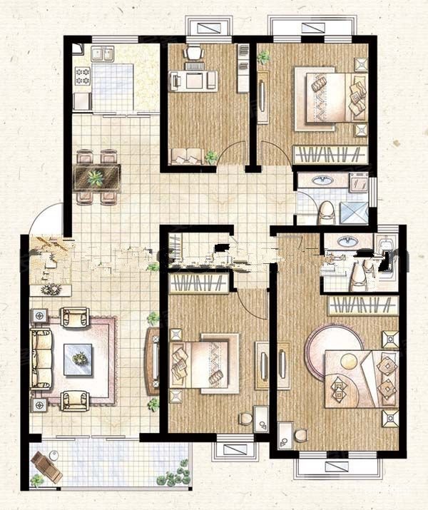 玲珑湾花园 145平 三室双卫大户型 高楼层视野好,玲珑湾花园二手房