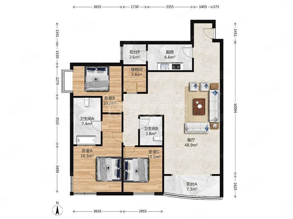 北京房产网>北京二手房>朝阳二手房>朝阳公园二手房>棕榈泉国际公寓>
