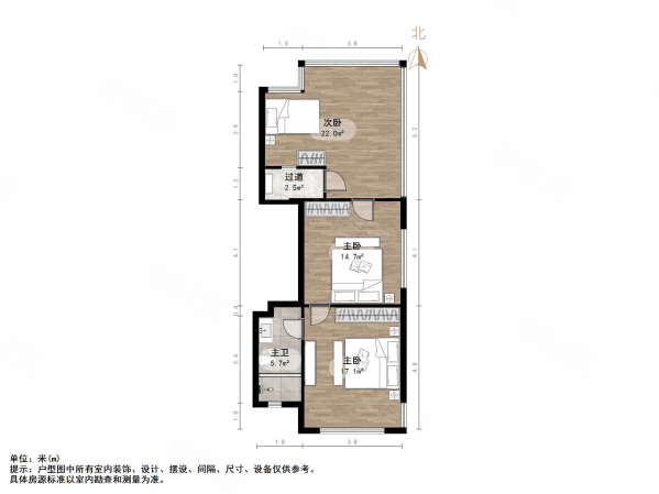 国华东方美郡(别墅)5室3厅2卫282.8㎡南北1349万