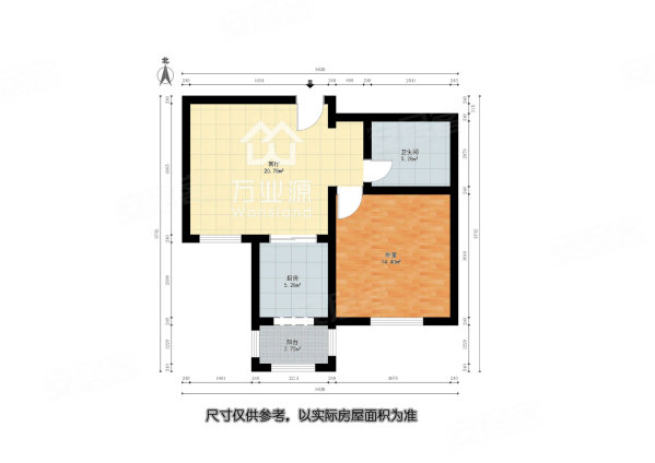 心港东城名都汇丰园1室1厅1卫74.5㎡南75万