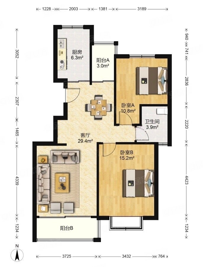 绿波景园满五 视野开阔 业主诚意出售 随时可以签字啦