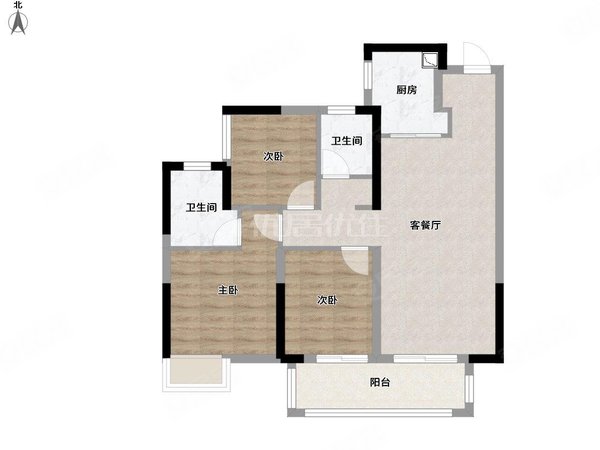 美的旭辉城精装三房1850拎包入住看房有钥匙几杯优惠,西乡塘租房-南宁