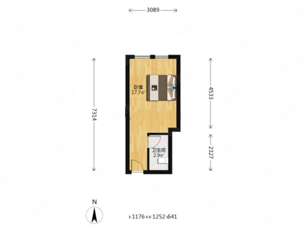 东盟商务区万象城旁精装修单间配套高楼层采光好