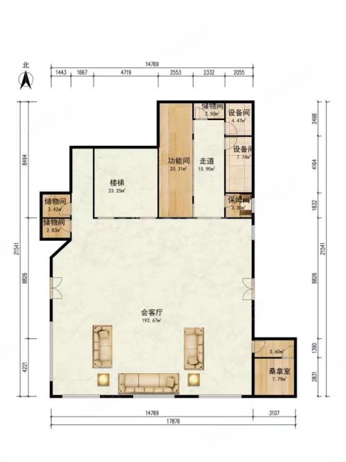 丽宫别墅6室3厅6卫1012㎡南北7499万