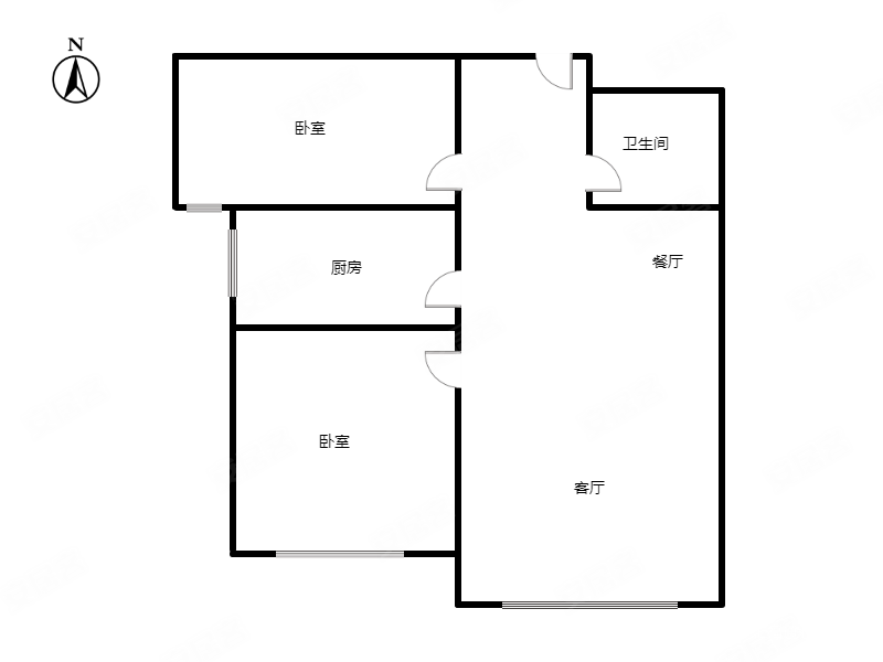 K2京西狮子城南区2室2厅1卫84㎡南42万