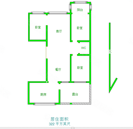 富邦商苑住宅小区3室2厅1卫162㎡南北110万