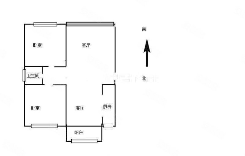 昆明恒大名都2室2厅1卫75㎡东南72万