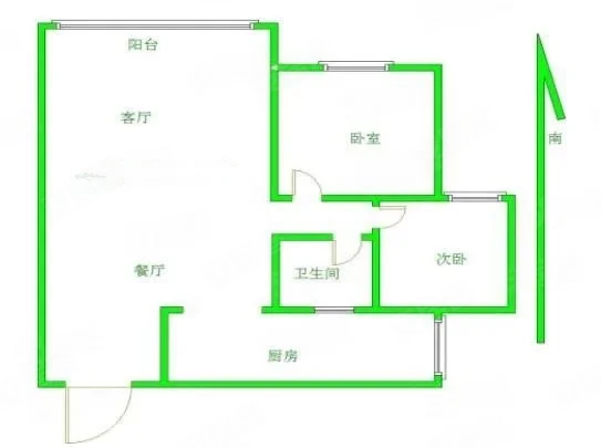 建业壹号城邦2室1厅1卫89.85㎡南60万