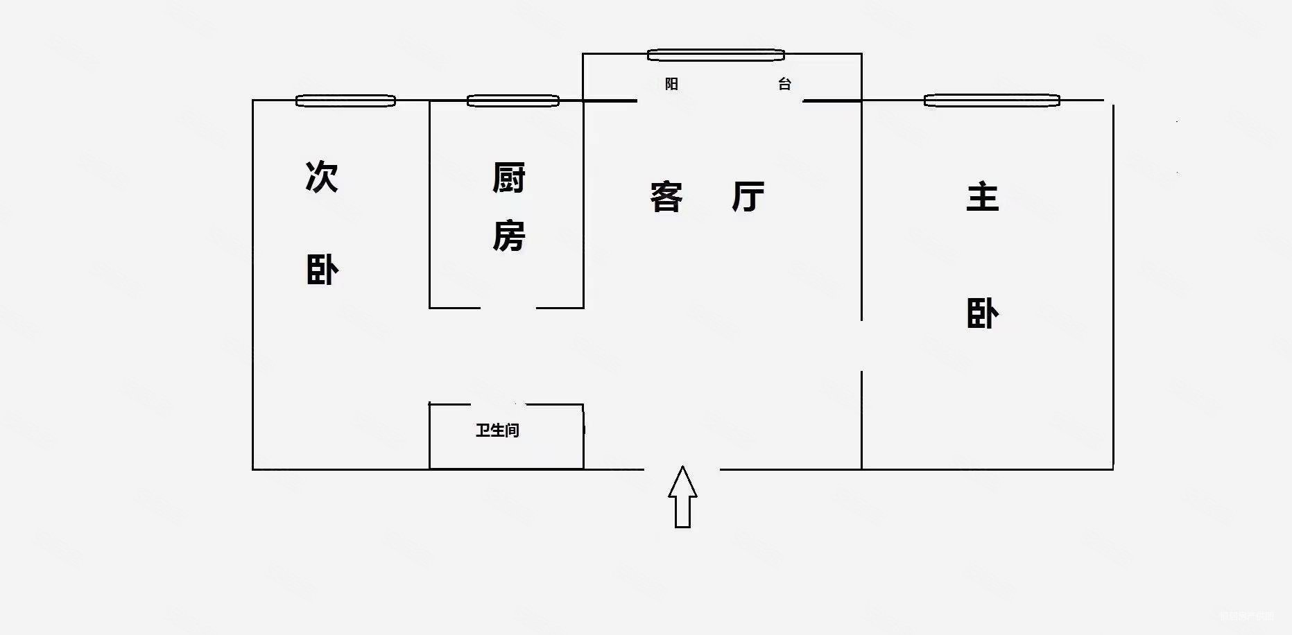 兵团三建家属院2室0厅1卫38㎡南北115万