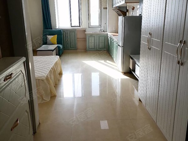 包头昆都仑丰盈道京奥港花园(商住楼)新上帝景精装南向公寓，光线充足带空调，可月付，拎包入住，实景出租房源真实图片