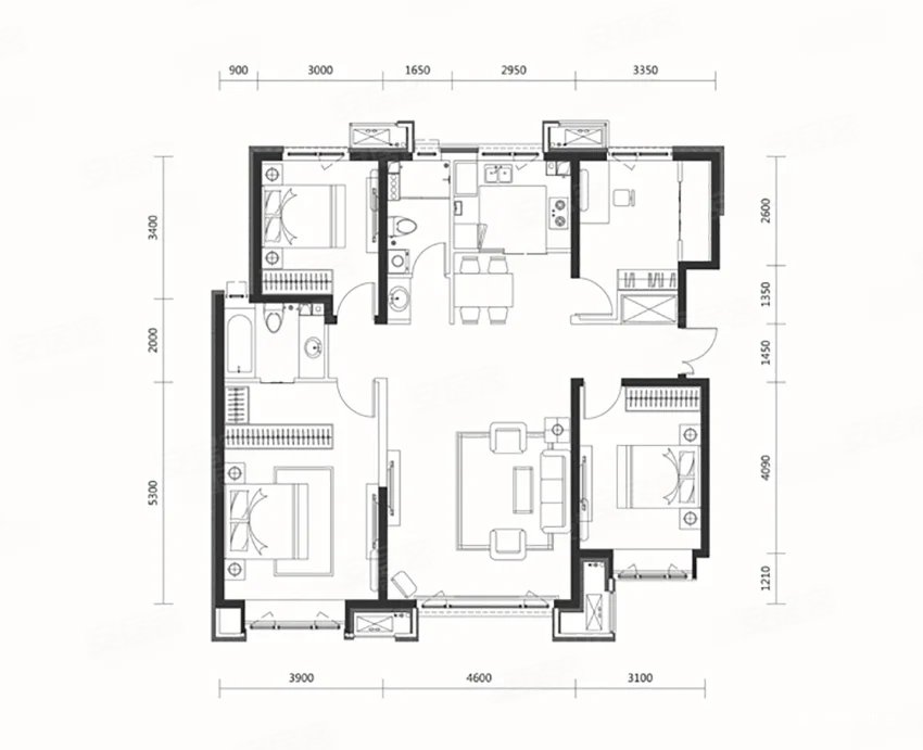 现房,四叶草户型,低密电梯精装洋房,随时看,颐和天璟家园二手房,342万