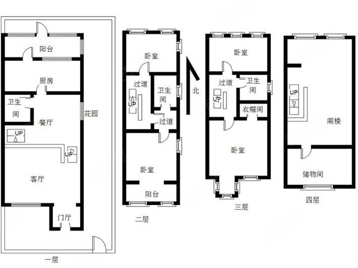 天茂湖三期温莎园(别墅)4室3厅5卫211.23㎡南北370万