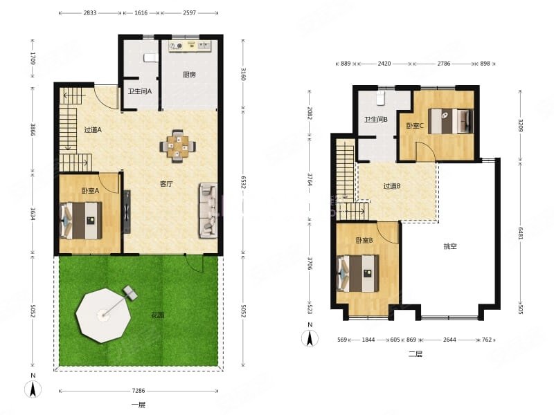 随时看房,金地艺墅家茗泽苑二手房,355万,3室2厅,2卫,142平米-天津