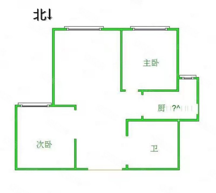 太阳城北区(平城)2室2厅1卫88㎡南65万