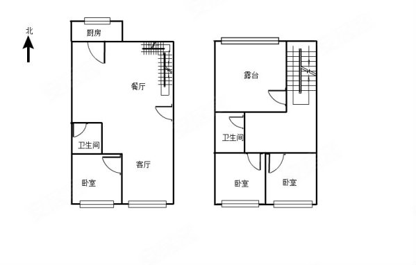 93305家属小区3室2厅2卫134㎡南北100万