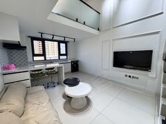 银川兴庆丽景街丽景街 恒大御景 精装复式 带空调 密码锁出租房源真实图片