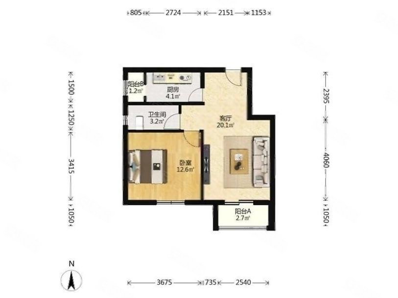 房价还能谈,自住一居室 满五年 看房方便,南海家园五里二手房,245万,1