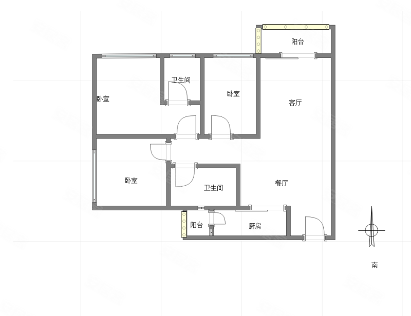 近地铁 板楼 精装可拎包入住 正规商品房 小三居 双卫,江山云出云璟