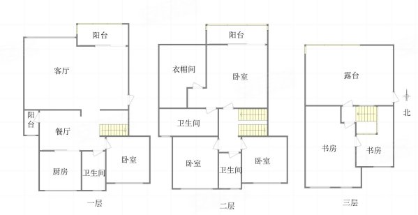 华宇天宫花城(A区)4室2厅3卫132㎡南北255万