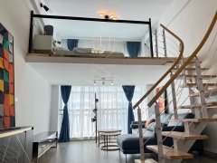 温州龙湾滨海滨海天花板豪华复式公寓 温馨浪漫温暖的家出租房源真实图片