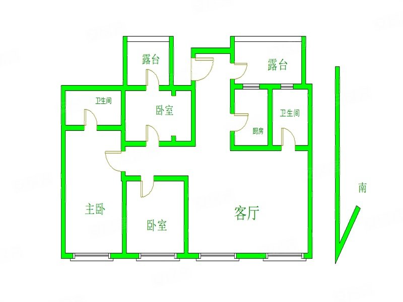 中建京西印玥3室2厅2卫110㎡南北380万