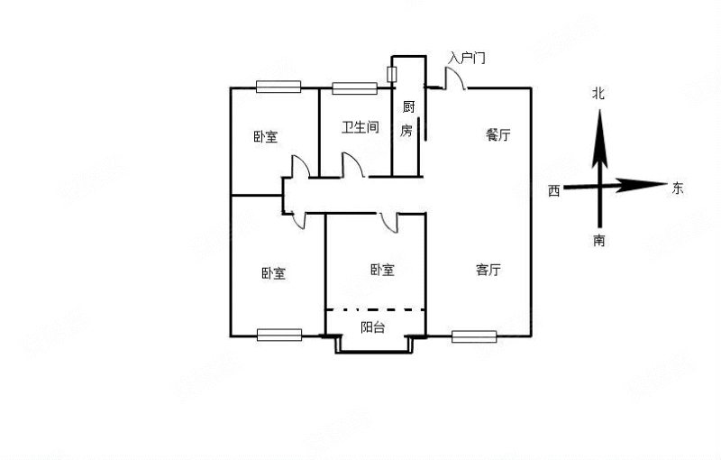 恒信温莎公馆3室2厅1卫125㎡南北72.8万