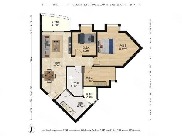 广州海珠滨江东滨江怡苑芭堤水岸滨江东芭堤水岸小区 性价比高三房 东