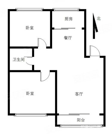 美星花园2室1厅1卫90㎡南北50万