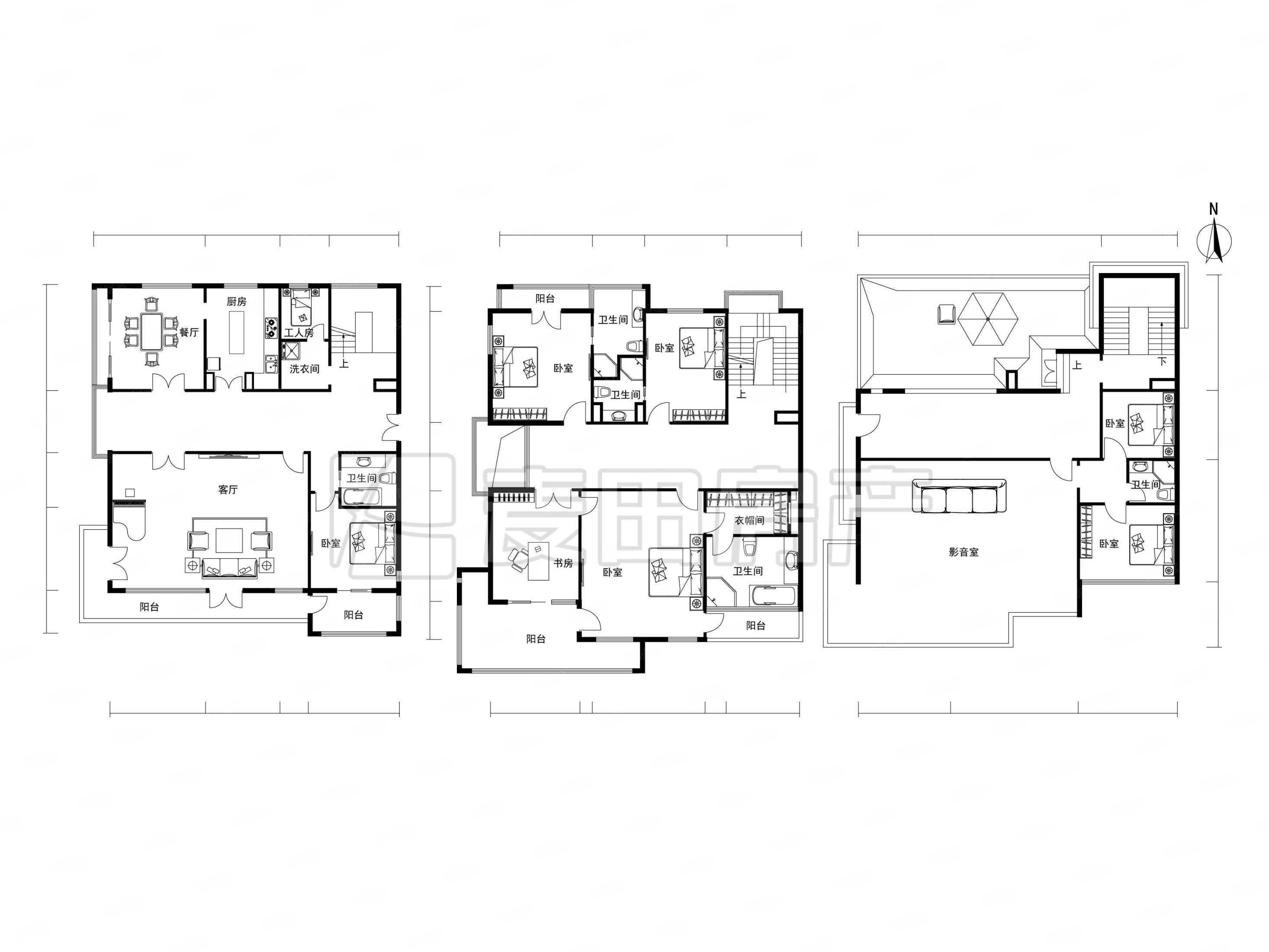 复地首府(别墅)6室2厅6卫528㎡南北4700万