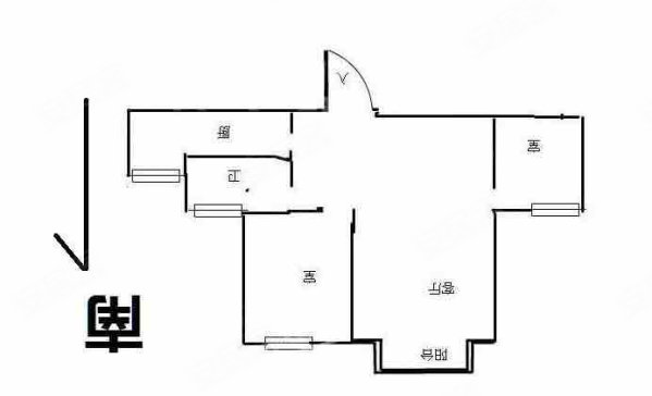 天然居2室2厅1卫91㎡南46.5万