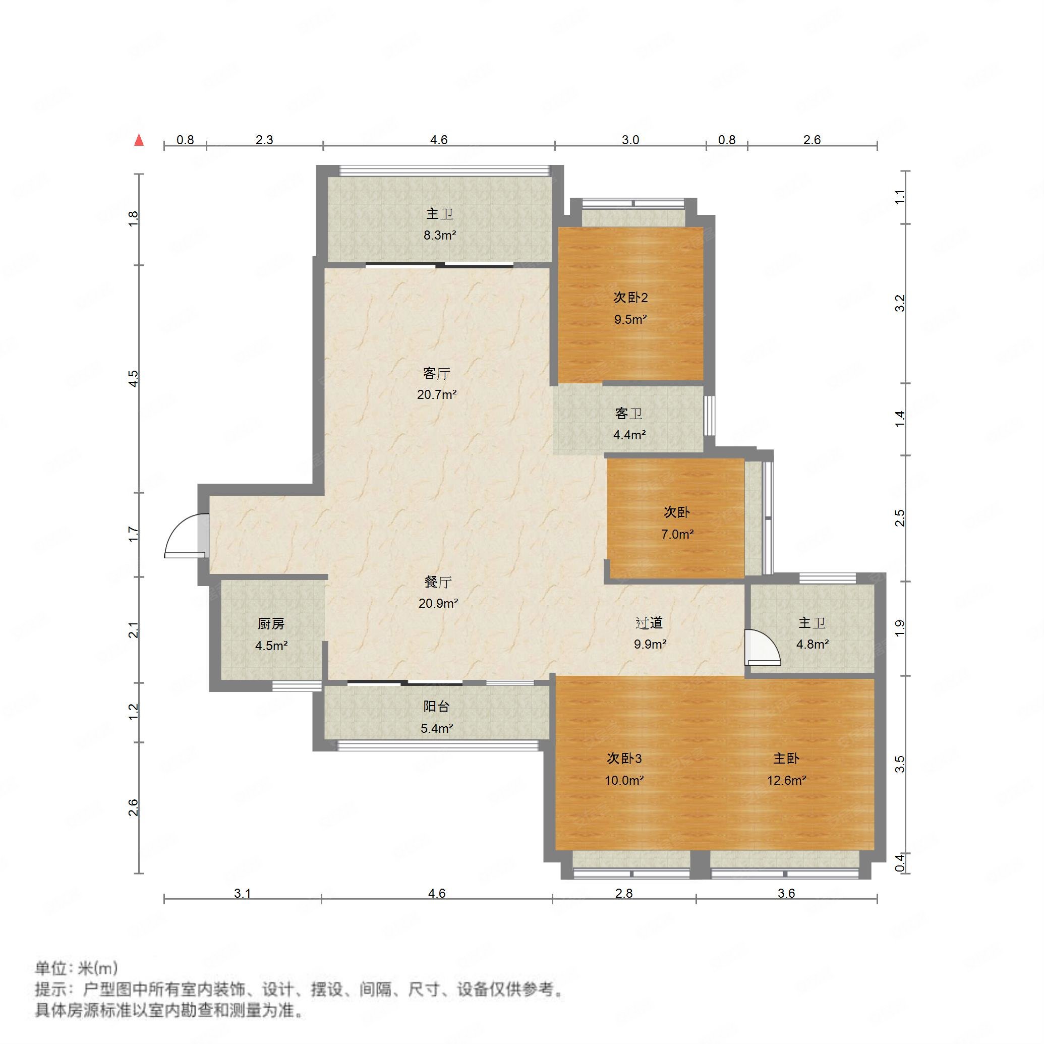 联泰香域水岸户型图图片