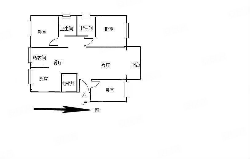 吉东小区3室2厅2卫115㎡南北39.9万