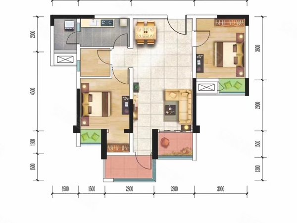 重庆江北寸滩港城印象(西区)海尔厂,住家装修精装三室出租房源真实