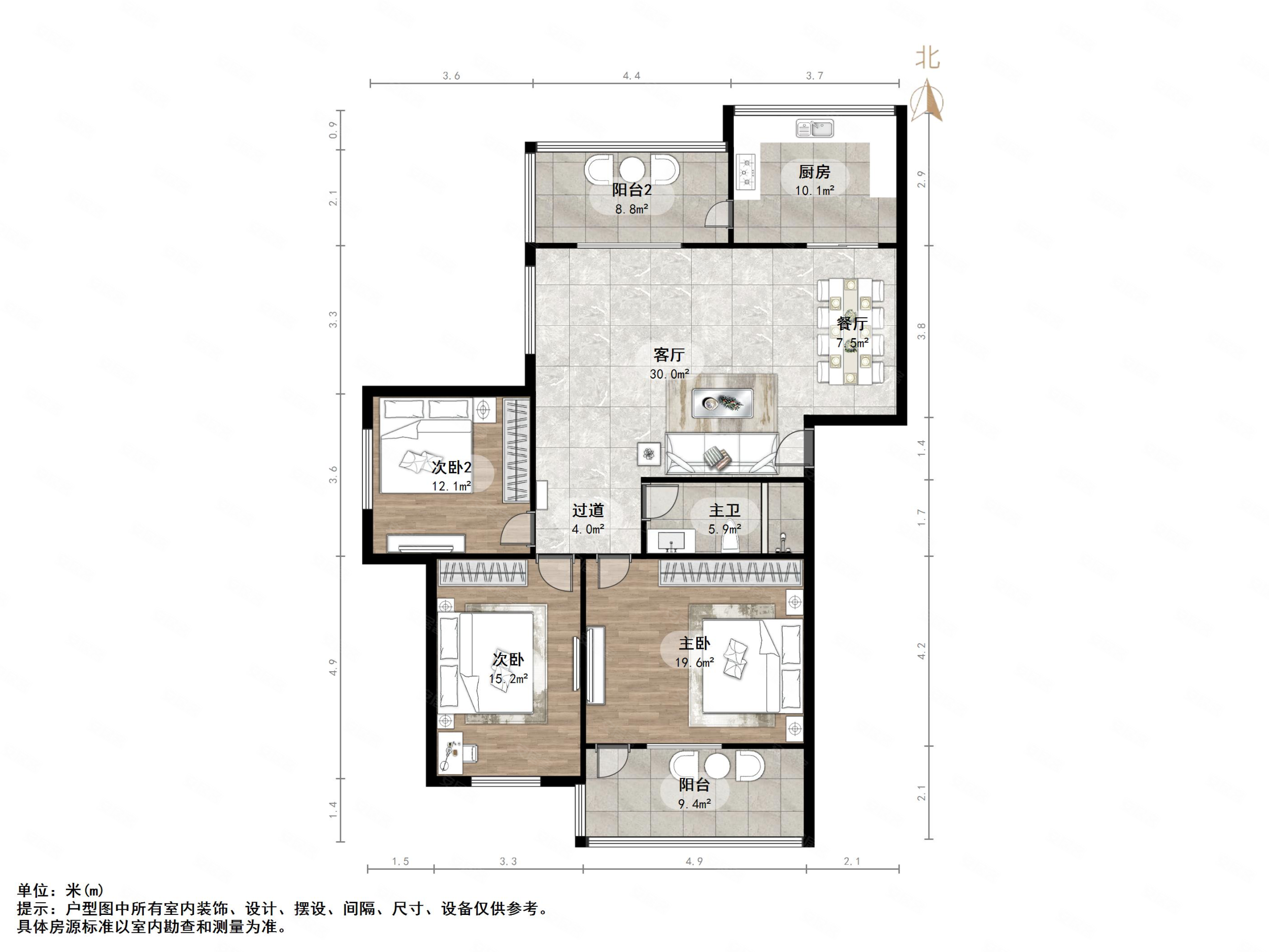 建设路7号小区3室2厅1卫138.41㎡南315万